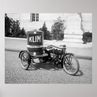 Adverteren motorfiets, 1921 poster