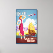  Adverteren Northwest Airlines-Poster Canvas Afdruk (Voorkant)
