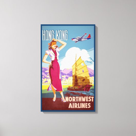  Adverteren Northwest Airlines-Poster Canvas Afdruk (Voorkant)