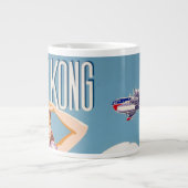  Adverteren Northwest Airlines-Poster Grote Koffiekop (Voorkant)