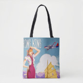  Adverteren Northwest Airlines-Poster Tote Bag (Voorkant)