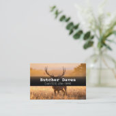 Adverteren over Game Deer Animal Processing Compan Visitekaartje (Staand voorkant)