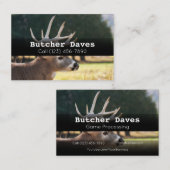 Adverteren over Game Deer Animal Processing Compan Visitekaartje (Voorkant / Achterkant)