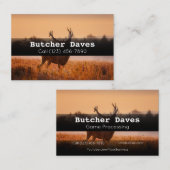 Adverteren over Game Deer Animal Processing Compan Visitekaartje (Voorkant / Achterkant)