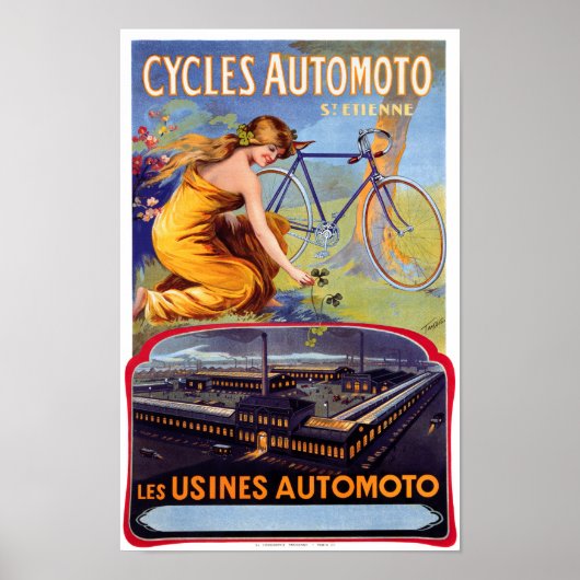 Adverteren Poster van de AutoCycli 1914 (Voorkant)