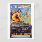 Adverteren Poster van de AutoCycli 1914  Briefkaart (Voorkant)
