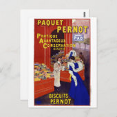  Adverteren Poster van Paquet Pernot herstellen Briefkaart (Voorkant / Achterkant)