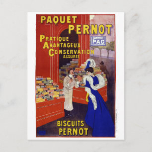 Adverteren Poster van Paquet Pernot herstellen Briefkaart
