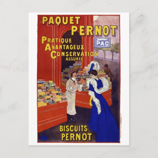 Adverteren Poster van Paquet Pernot herstellen Briefkaart (Voorkant)
