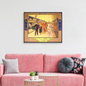  Adverteren Poster voor de metro van Londen Canvas Afdruk (Insitu (Woonkamer))