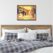  Adverteren Poster voor de metro van Londen Canvas Afdruk (Insitu (Slaapkamer))