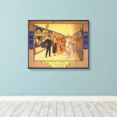  Adverteren Poster voor de metro van Londen Canvas Afdruk (Insitu (Houten vloer))