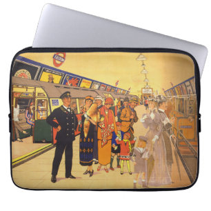  Adverteren Poster voor de metro van Londen Laptop Sleeve