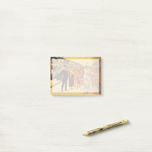  Adverteren Poster voor de metro van Londen Post-it® Notes (Op bureau)