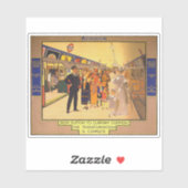  Adverteren Poster voor de metro van Londen Sticker (Vel)