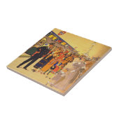  Adverteren Poster voor de metro van Londen Tegeltje (Zijkant)