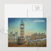  Adverteren reisgids naar Londen Engeland Briefkaart (Voorkant / Achterkant)