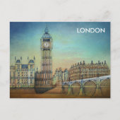  Adverteren reisgids naar Londen Engeland Briefkaart (Voorkant)