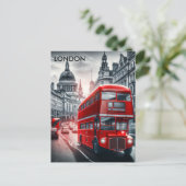  Adverteren reisgids naar Londen Engeland Briefkaart (Staand voorkant)