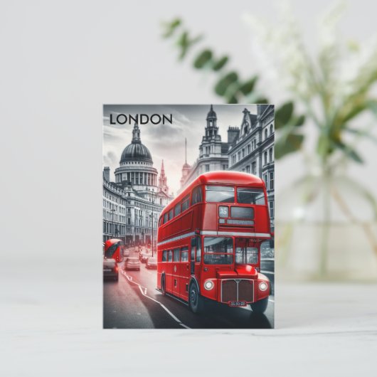  Adverteren reisgids naar Londen Engeland Briefkaart (Staand voorkant)