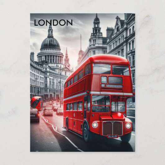  Adverteren reisgids naar Londen Engeland Briefkaart (Voorkant)