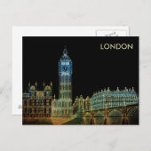  Adverteren reisgids naar Londen Engeland Briefkaart (Voorkant / Achterkant)