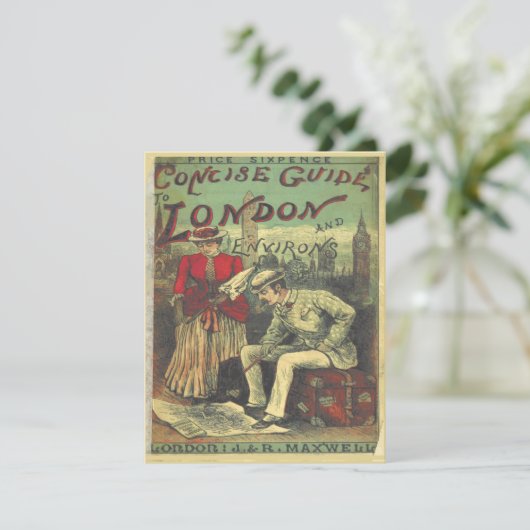  Adverteren reisgids naar Londen Engeland Kaart (Staand voorkant)