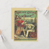  Adverteren reisgids naar Londen Engeland Kaart (Voorkant / Achterkant in situ)