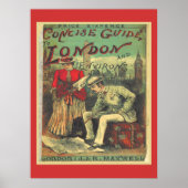 Adverteren reisgids naar Londen Engeland Poster (Voorkant)