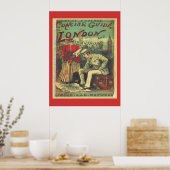  Adverteren reisgids naar Londen Engeland Poster (Keuken)