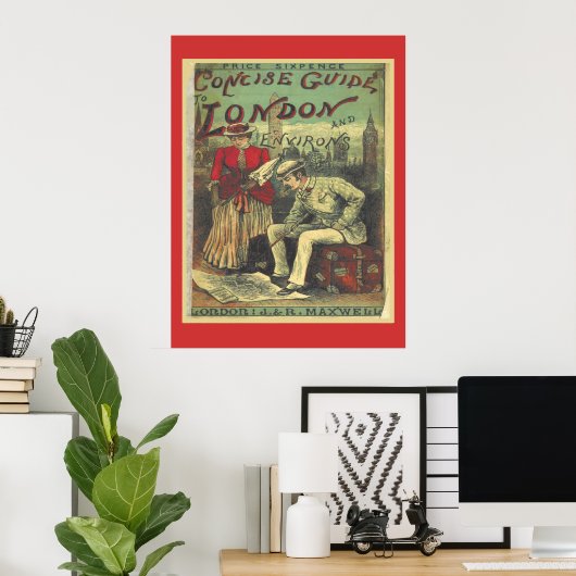 Adverteren reisgids naar Londen Engeland Poster (Thuiskantoor)