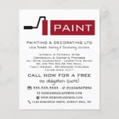 Adverteren rode verf, verf en decorator flyer (Voorkant)