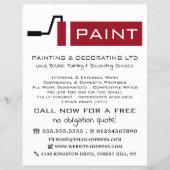 Adverteren rode verf, verf en decorator flyer (Voorkant)