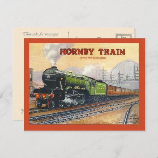  adverteren, trein Hornby, miniatuursets Briefkaart (Voorkant / Achterkant)