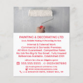 Adverteren verf-roller, verf- en decorator flyer (Voorkant)