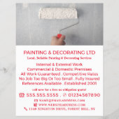 Adverteren verf-roller, verf- en decorator flyer (Voorkant)