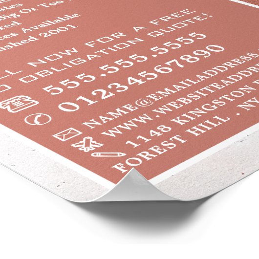 Adverteren verfbeklede wand, schilder en decorator poster (Hoek)