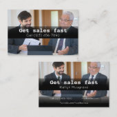 Adverteren Verkoopbedrijf Visitekaartje (Voorkant / Achterkant)