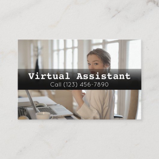 Adverteren Virtual Assistant Gig Visitekaartje (Voorkant)
