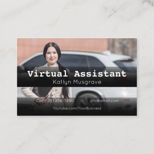 Adverteren Virtual Assistant Gig Visitekaartje (Achterkant)
