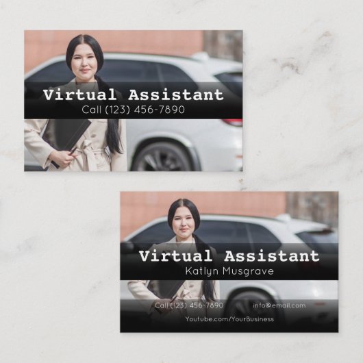 Adverteren Virtual Assistant Gig Visitekaartje (Voorkant / Achterkant)
