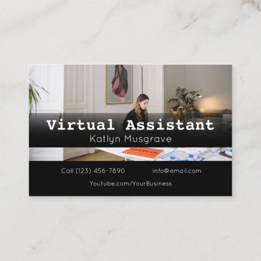 Adverteren Virtual Assistant Gig Visitekaartje (Achterkant)