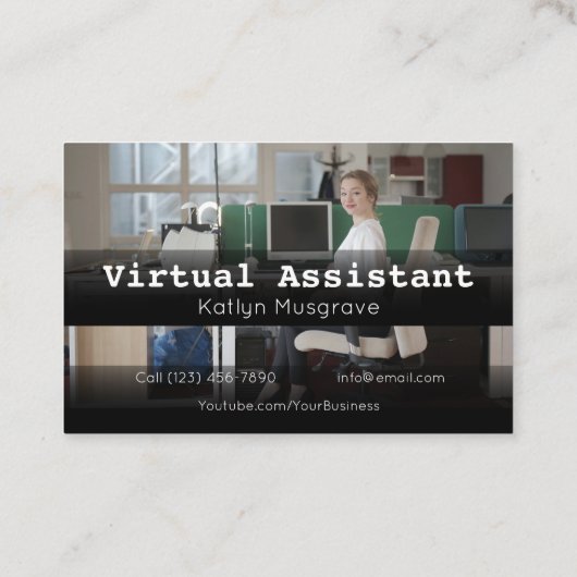 Adverteren Virtual Assistant Gig Visitekaartje (Achterkant)