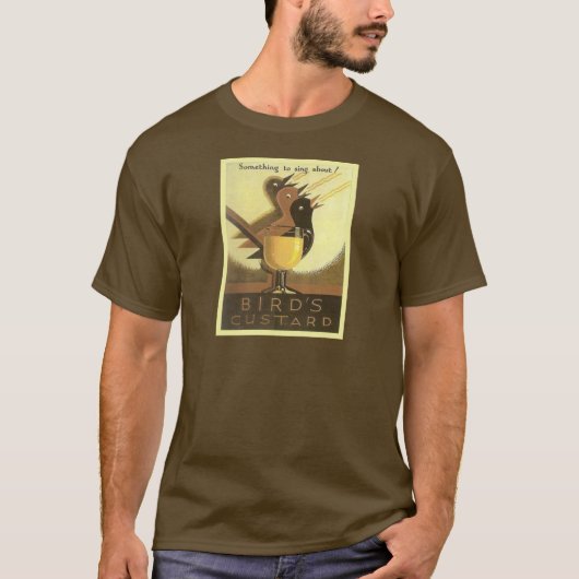  adverteren, vogelmosterd t-shirt (Voorkant)