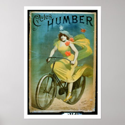 Adverteren voor 'Humber Cycles' (kleurenlitho) Poster (Voorkant)