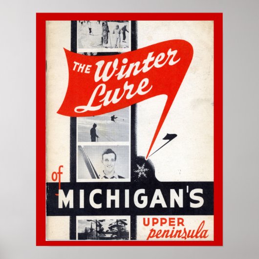 adverteren, winterlure van Michigans Poster (Voorkant)