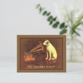  adverteren, zijn meester zijn stem, briefkaart (Staand voorkant)