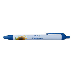 Adverteren zonnebloemen door Julia Morrill Zwarte Inkt Pen