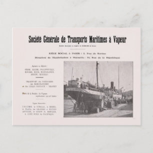 Advertisatie  Algerije Shipping Company Briefkaart