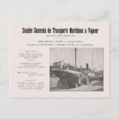 Advertisatie Algerije Shipping Company Briefkaart (Voorkant)